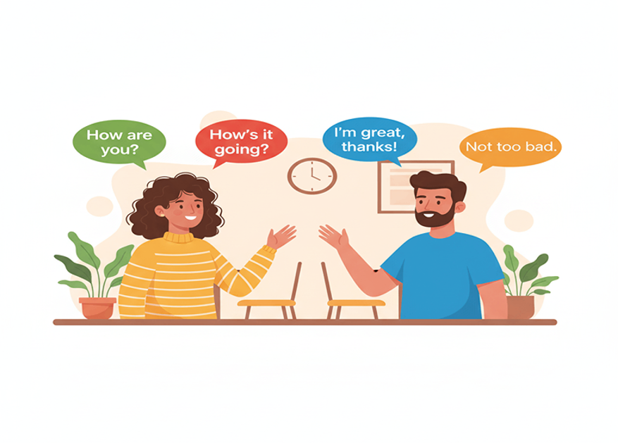 احوال‌پرسی به انگلیسی