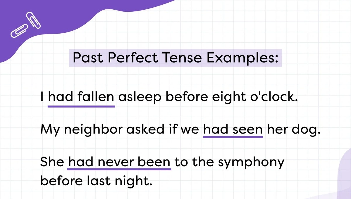 گرامر گذشته کامل در زبان انگلیسی